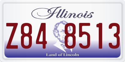 IL license plate Z848513