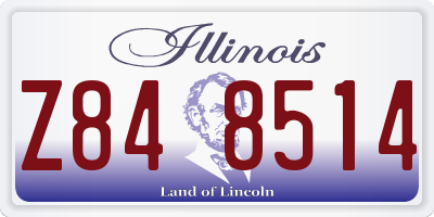 IL license plate Z848514