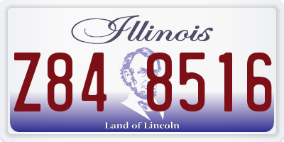 IL license plate Z848516