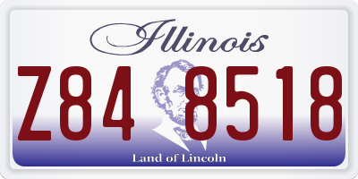 IL license plate Z848518