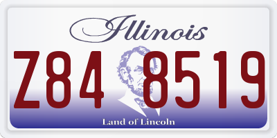 IL license plate Z848519