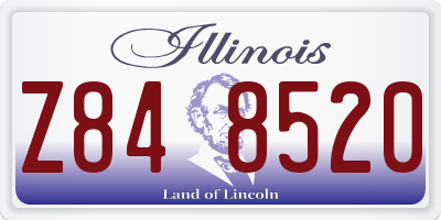 IL license plate Z848520