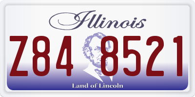 IL license plate Z848521