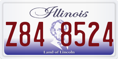 IL license plate Z848524