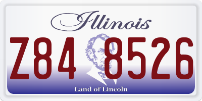 IL license plate Z848526