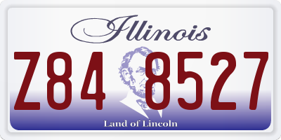 IL license plate Z848527