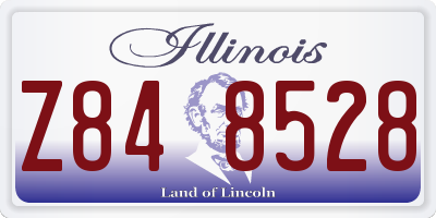 IL license plate Z848528