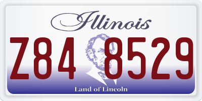 IL license plate Z848529