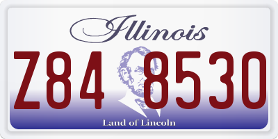 IL license plate Z848530