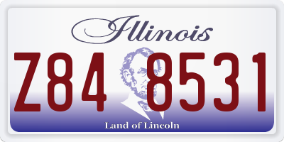 IL license plate Z848531