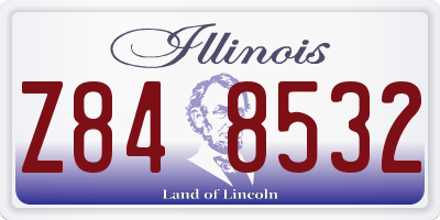 IL license plate Z848532