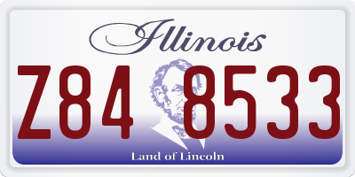 IL license plate Z848533