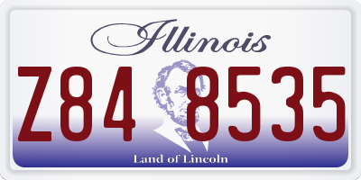 IL license plate Z848535