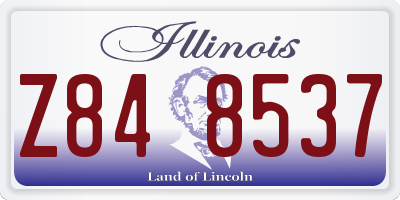 IL license plate Z848537