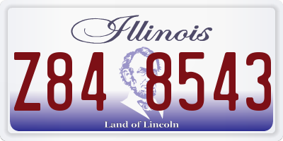 IL license plate Z848543