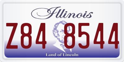 IL license plate Z848544