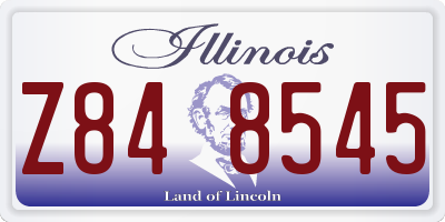 IL license plate Z848545