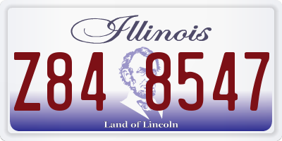 IL license plate Z848547