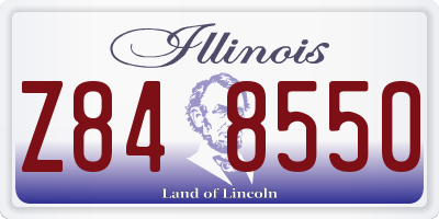 IL license plate Z848550