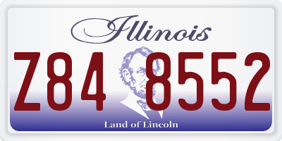 IL license plate Z848552