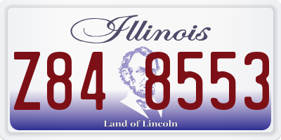 IL license plate Z848553