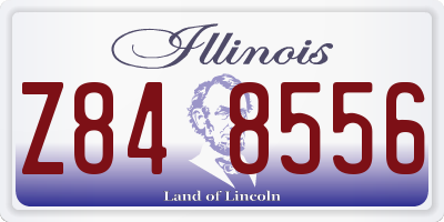 IL license plate Z848556