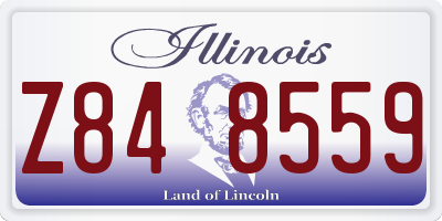 IL license plate Z848559