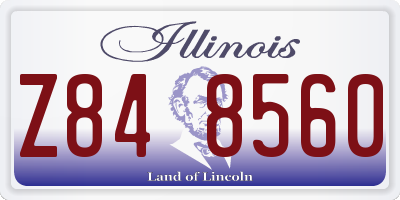 IL license plate Z848560