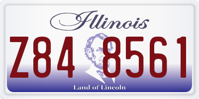 IL license plate Z848561