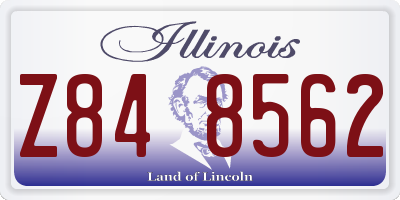 IL license plate Z848562