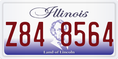 IL license plate Z848564