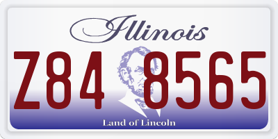 IL license plate Z848565