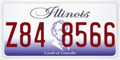IL license plate Z848566