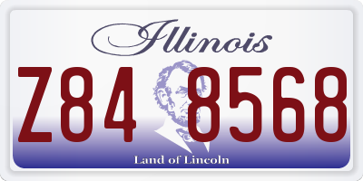 IL license plate Z848568
