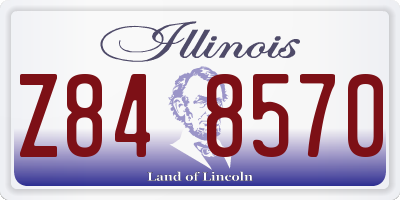 IL license plate Z848570