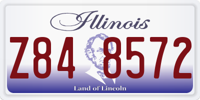 IL license plate Z848572