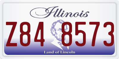 IL license plate Z848573