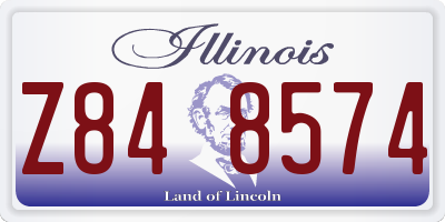 IL license plate Z848574