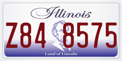 IL license plate Z848575