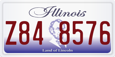 IL license plate Z848576