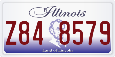IL license plate Z848579