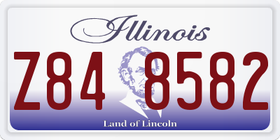 IL license plate Z848582
