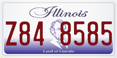 IL license plate Z848585