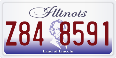 IL license plate Z848591
