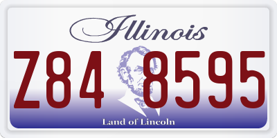 IL license plate Z848595