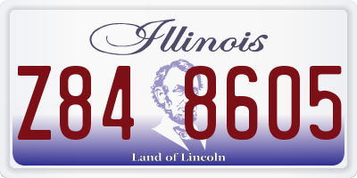 IL license plate Z848605