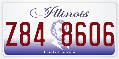 IL license plate Z848606