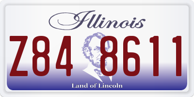 IL license plate Z848611