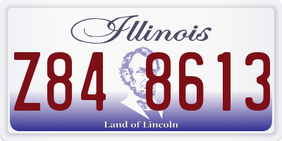 IL license plate Z848613