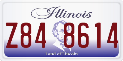 IL license plate Z848614